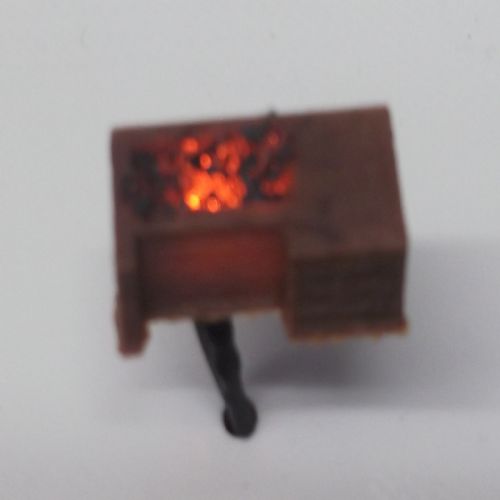 OO Scale Flickering BBQ